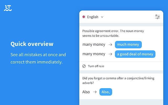 LanguageTool - 100+ Best Chrome Extensions in 2023: For Students, Writers, Developers LanguageTool