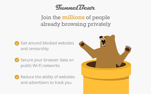 TunnelBear VPN - 100+ Best Chrome Extensions in 2023: For Students, Writers, Developers TunnelBear VPN