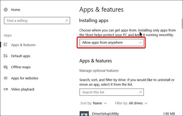 The App You’re Trying to Install isn’t a Microsoft Verified App