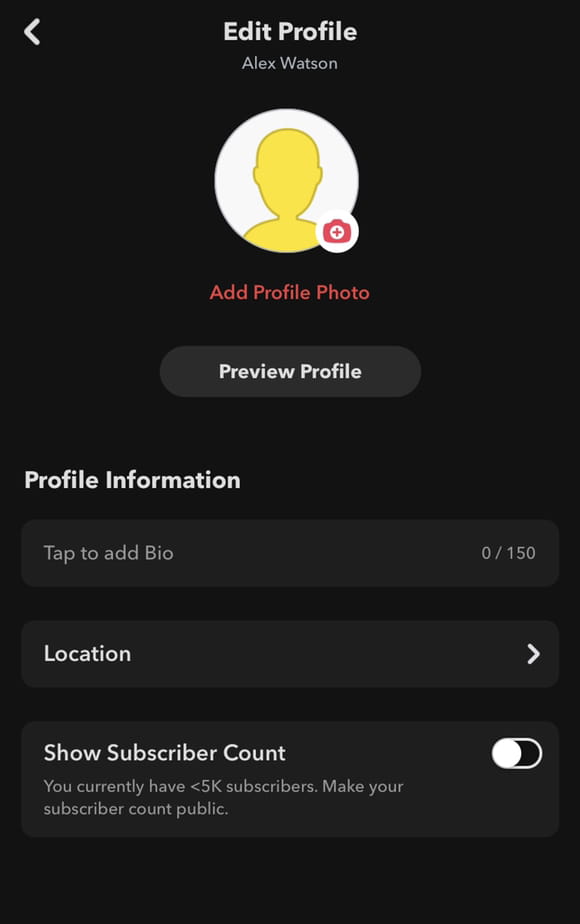 How to edit your Snapchat Public Profile