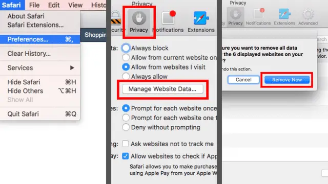Clear Cache and Remove All Website Data on Safari Mac