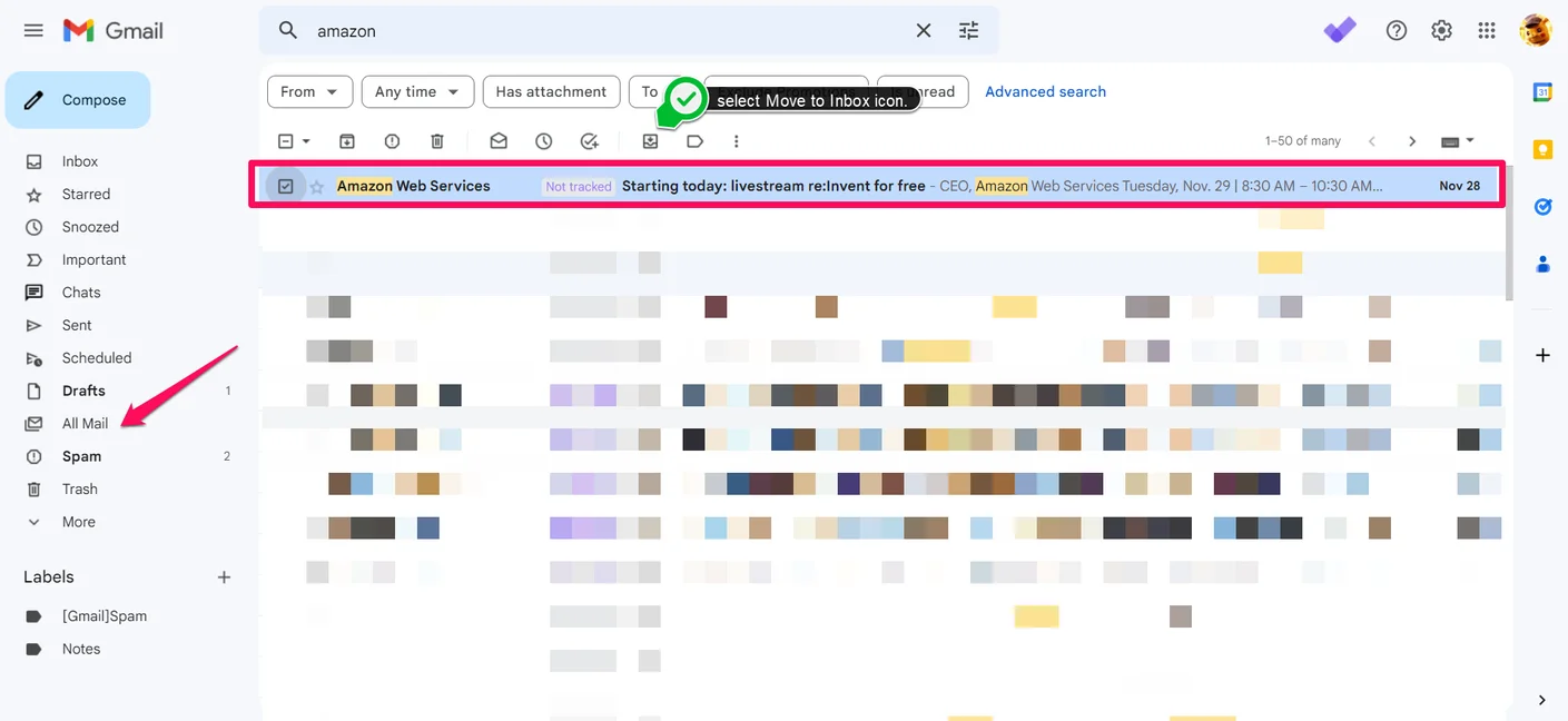 how to Retrieve Archived Gmail Emails in a Browser 